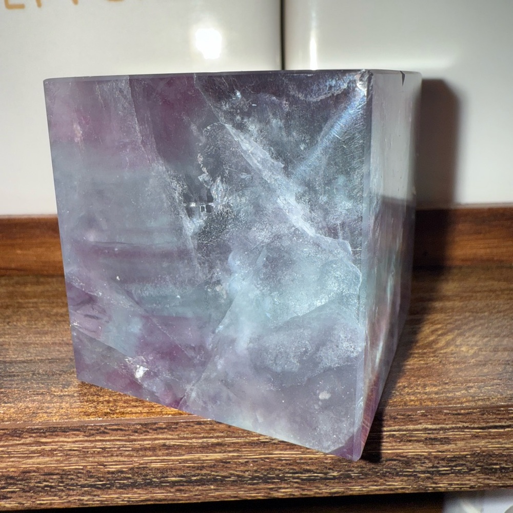 Fluorite cube - Picture 4 of 5